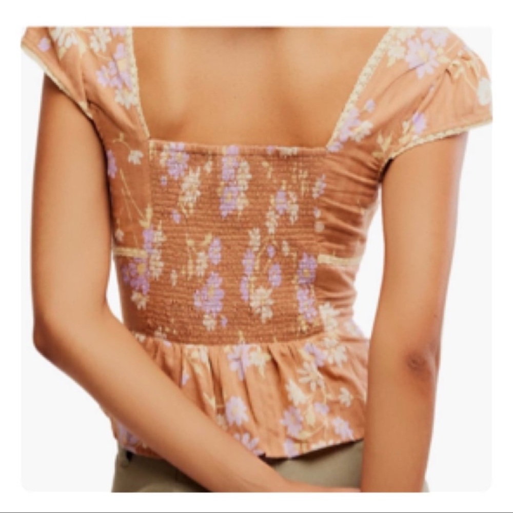 Free People CALL ME BABY BLOUSE SIZE MEDIUM - Picture 6 of 11